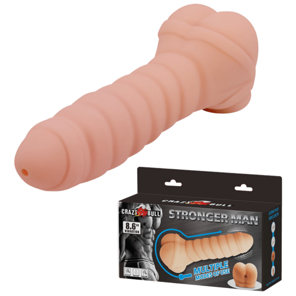 Crazy Bull Stronger Man 8.6 Vibrating Multi Toy