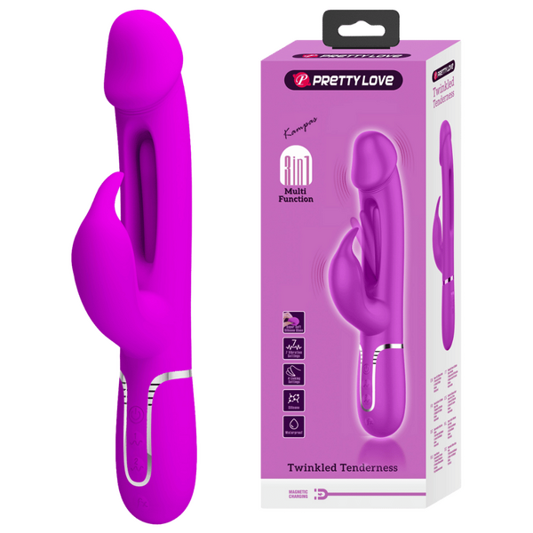 l_BW-500025__99727 Pretty Love Kampas 3in1 Multi Function Vibrator Pink - Image 1